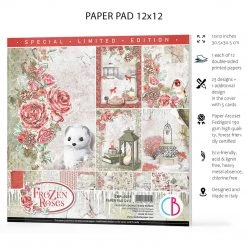 Frozen Roses Limited Edition Paper Pad 12x12 12/Pkg By Ciao Bella