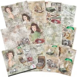 Enigma Paper Pad 12x12 12/Pkg By Ciao Bella Papercraft & Scrapbooking