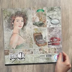 Enigma Paper Pad 12x12 12/Pkg By Ciao Bella Papercraft & Scrapbooking