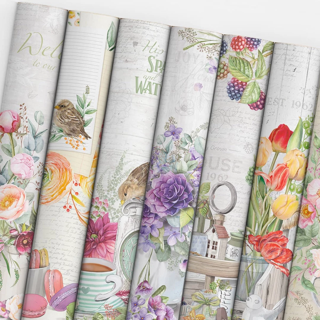 Sparrow Hill Paper Pad 12x12 12/Pkg By Ciao Bella 9 Sparrow Hill Paper Pad 12x12 12/Pkg By Ciao Bella