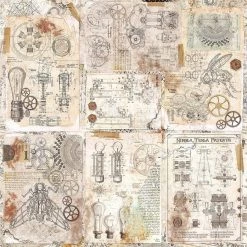 Papercraft & Scrapbooking Engine Of The Future Paper Pad 12x12 12/Pkg By Ciao Bella 69 Papercraft & Scrapbooking Engine Of The Future Paper Pad 12x12 12/Pkg By Ciao Bella