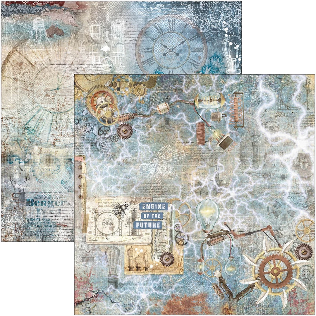 Papercraft & Scrapbooking Engine Of The Future Paper Pad 12x12 12/Pkg By Ciao Bella 36 Papercraft & Scrapbooking Engine Of The Future Paper Pad 12x12 12/Pkg By Ciao Bella