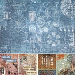 Papercraft & Scrapbooking Engine Of The Future Paper Pad 12x12 12/Pkg By Ciao Bella 40 Papercraft & Scrapbooking Engine Of The Future Paper Pad 12x12 12/Pkg By Ciao Bella