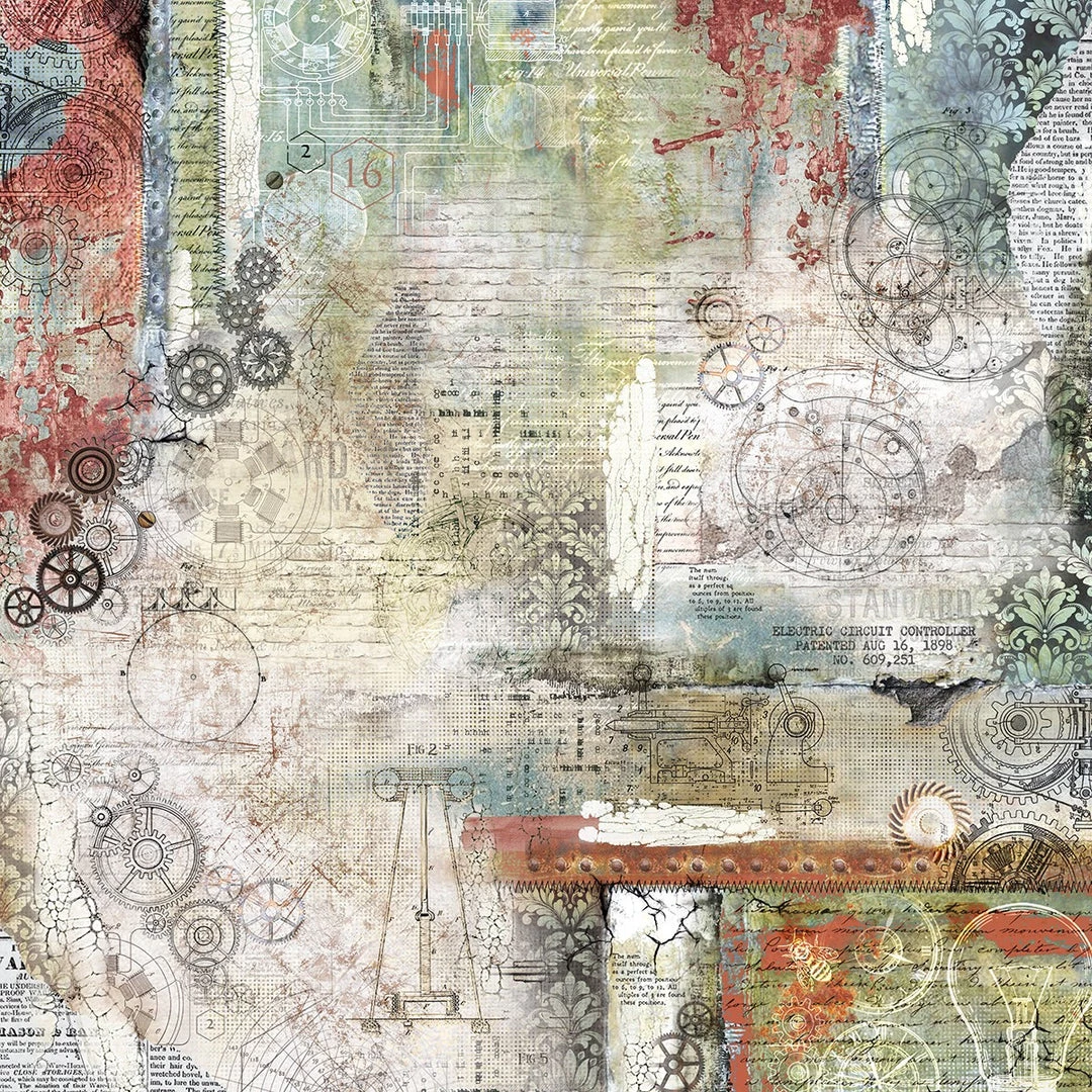 Papercraft & Scrapbooking Engine Of The Future Paper Pad 12x12 12/Pkg By Ciao Bella 17 Papercraft & Scrapbooking Engine Of The Future Paper Pad 12x12 12/Pkg By Ciao Bella