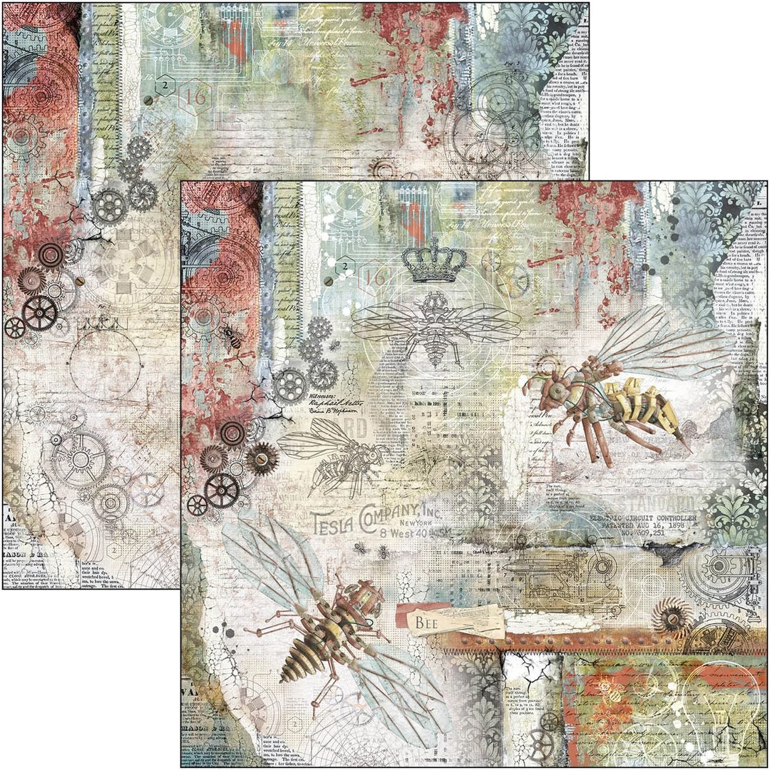 Papercraft & Scrapbooking Engine Of The Future Paper Pad 12x12 12/Pkg By Ciao Bella 15 Papercraft & Scrapbooking Engine Of The Future Paper Pad 12x12 12/Pkg By Ciao Bella