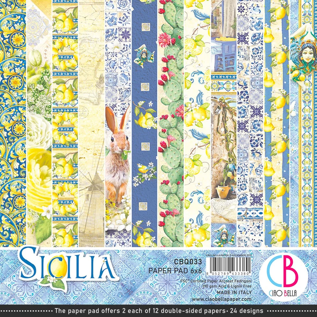 Papercraft & Scrapbooking Sicilia Fussy Cut Pad 6x6 24/Pkg By Ciao Bella 3 Papercraft & Scrapbooking Sicilia Fussy Cut Pad 6x6 24/Pkg By Ciao Bella