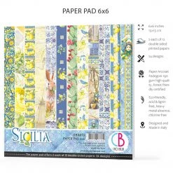 Papercraft & Scrapbooking Sicilia Fussy Cut Pad 6x6 24/Pkg By Ciao Bella 24 Papercraft & Scrapbooking Sicilia Fussy Cut Pad 6x6 24/Pkg By Ciao Bella