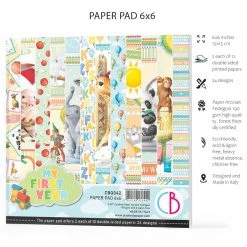 Papercraft & Scrapbooking My First Year Fussy Cut Pad 6x6 24/Pkg By Ciao Bella