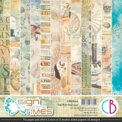 Papercraft & Scrapbooking Sign Of The Times Fussy Cut Pad 6x6 24/Pkg By Ciao Bella