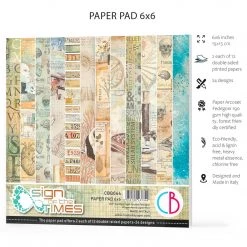 Papercraft & Scrapbooking Sign Of The Times Fussy Cut Pad 6x6 24/Pkg By Ciao Bella