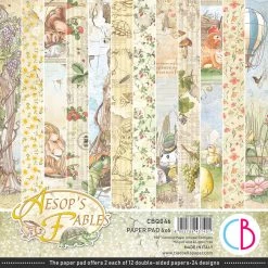 Aesop's Fables Fussy Cut Pad 6x6 24/Pkg By Ciao Bella Papercraft & Scrapbooking