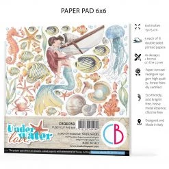 Papercraft & Scrapbooking Under Water Love Fussy Cut Pad 6x6 24/Pkg By Ciao Bella