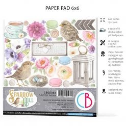 Sparrow Hill Fussy Cut Pad 6x6 24/Pkg By Ciao Bella Papercraft & Scrapbooking 16 Sparrow Hill Fussy Cut Pad 6x6 24/Pkg By Ciao Bella Papercraft & Scrapbooking