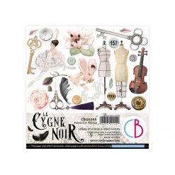 Papercraft & Scrapbooking Le Cygne Noir Fussy Cut Pad 6x6 24/Pkg By Ciao Bella