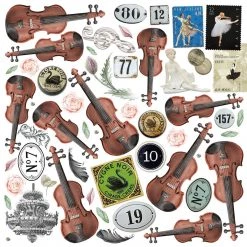 Papercraft & Scrapbooking Le Cygne Noir Fussy Cut Pad 6x6 24/Pkg By Ciao Bella