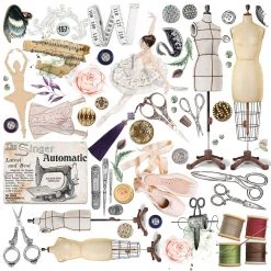 Papercraft & Scrapbooking Le Cygne Noir Fussy Cut Pad 6x6 24/Pkg By Ciao Bella