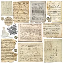 Papercraft & Scrapbooking Le Cygne Noir Fussy Cut Pad 6x6 24/Pkg By Ciao Bella