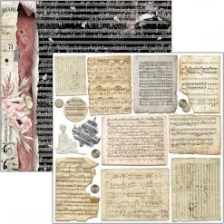 Papercraft & Scrapbooking Le Cygne Noir Fussy Cut Pad 6x6 24/Pkg By Ciao Bella