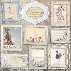 Papercraft & Scrapbooking Le Cygne Noir Fussy Cut Pad 6x6 24/Pkg By Ciao Bella