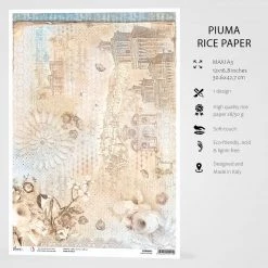 Ducato Estense - A3 Rice Paper Ciao Bella Collection A3 Decoupage Rice Paper