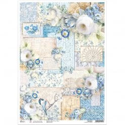 A3 Decoupage Rice Paper IL Giardino Di Lucrezia - A3 Rice Paper Broccato Estense Ciao Bella Collection