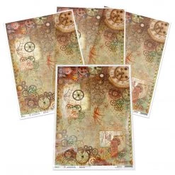 A3 Decoupage Rice Paper Le Macchine Volanti - A3 Rice Paper Le Macchine Volanti Ciao Bella Collection