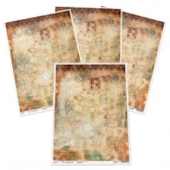 A3 Decoupage Rice Paper Codex Leonardo - A3 Rice Paper Codex Leonardo Ciao Bella Collection