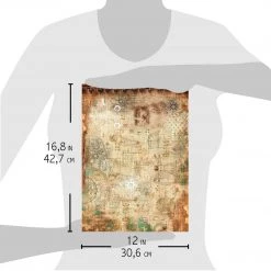 A3 Decoupage Rice Paper Codex Leonardo - A3 Rice Paper Codex Leonardo Ciao Bella Collection