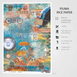 Lucky 13 - A3 Rice Paper Collateral Rust Ciao Bella Collection