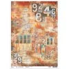 Gas Station - A3 Rice Paper Collateral Rust Ciao Bella Collection A3 Decoupage Rice Paper