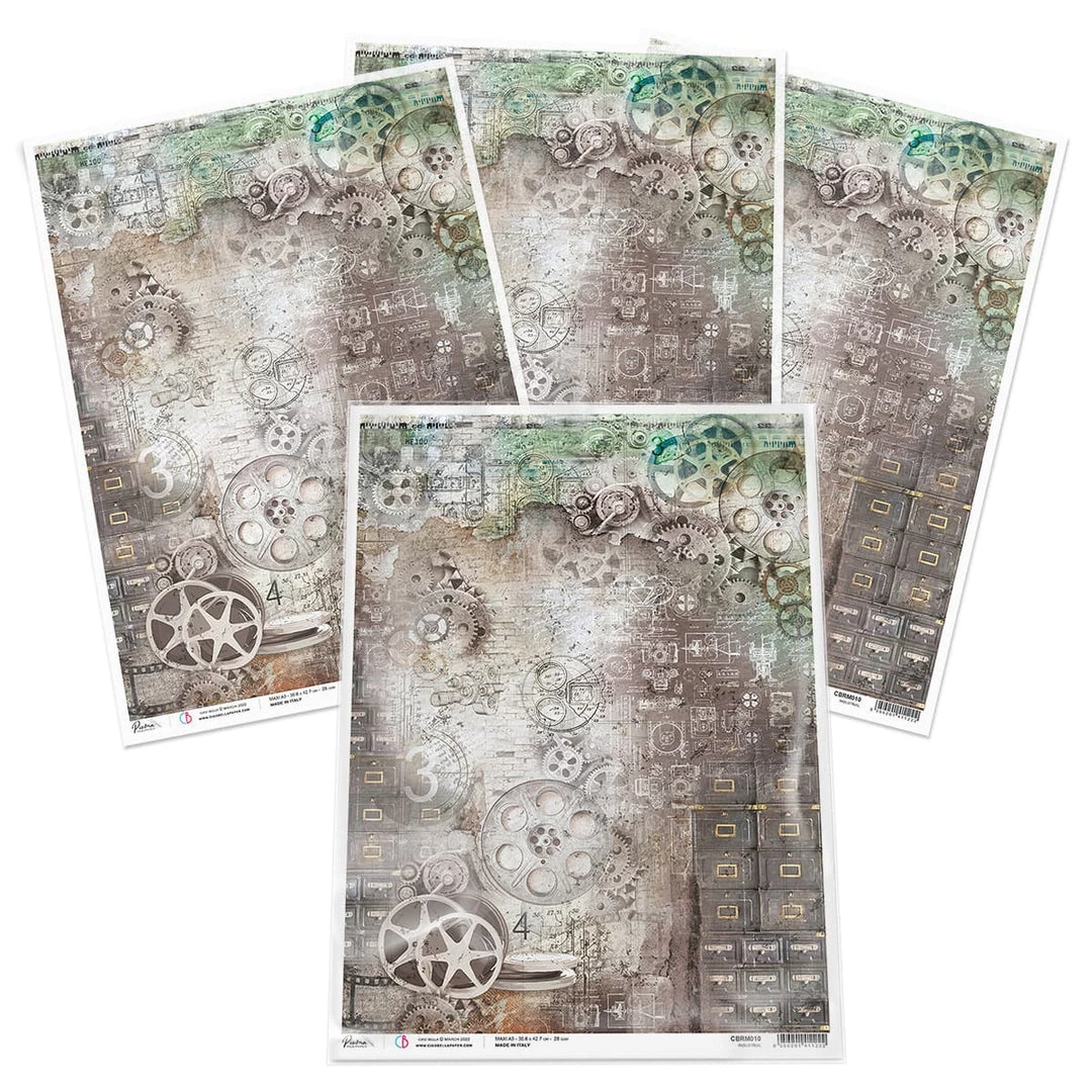 A3 Decoupage Rice Paper Industrial - A3 Rice Paper Ciao Bella Collection 5 A3 Decoupage Rice Paper Industrial - A3 Rice Paper Ciao Bella Collection