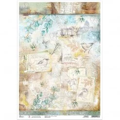 Poemes D'Amour - A3 Rice Paper Notre Vie Ciao Bella Collection A3 Decoupage Rice Paper