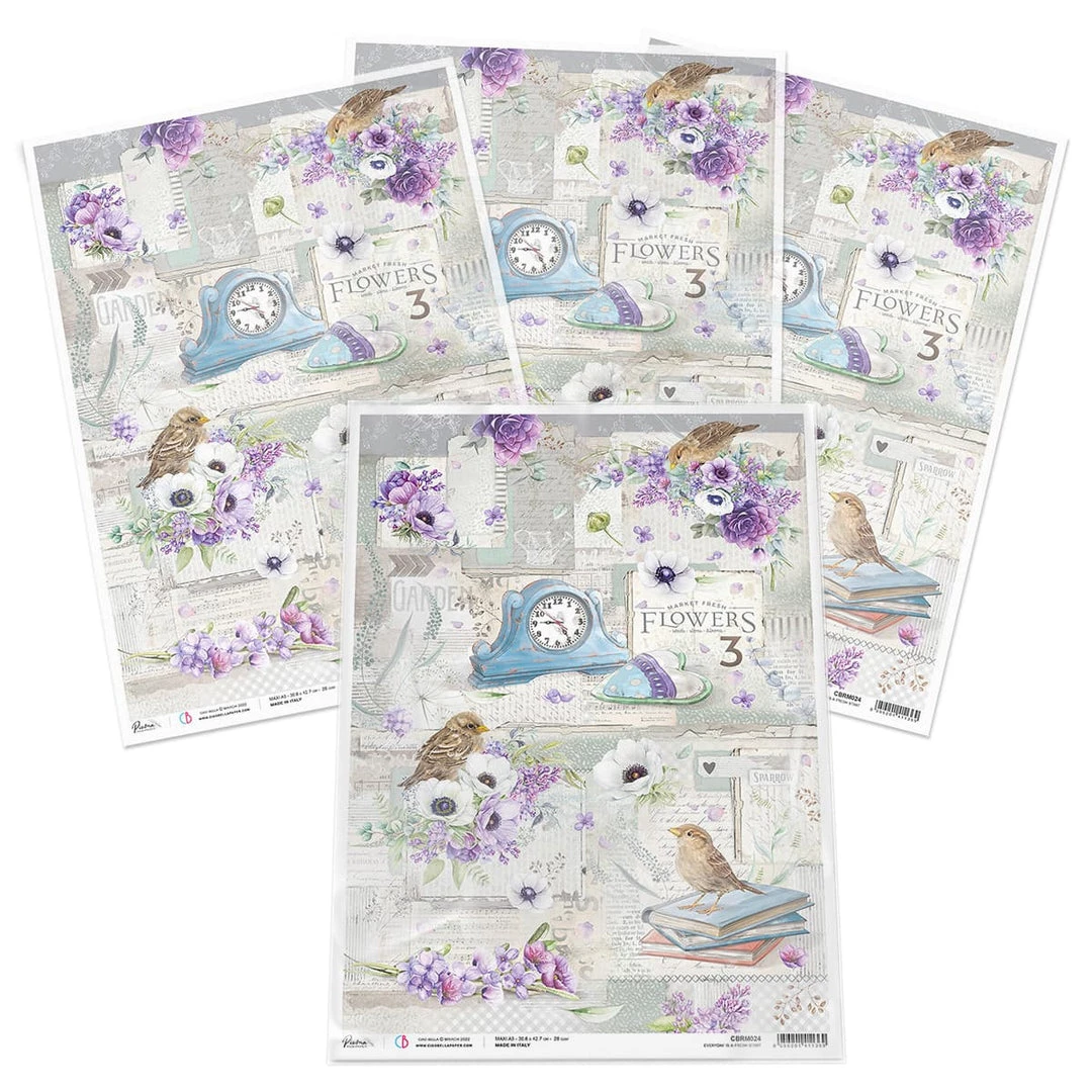 Everyday Is A Fresh Start - A3 Rice Paper Sparrow Hill Ciao Bella Collection A3 Decoupage Rice Paper 5 Everyday Is A Fresh Start - A3 Rice Paper Sparrow Hill Ciao Bella Collection A3 Decoupage Rice Paper