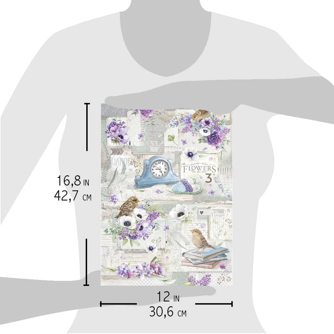 Everyday Is A Fresh Start - A3 Rice Paper Sparrow Hill Ciao Bella Collection A3 Decoupage Rice Paper 6 Everyday Is A Fresh Start - A3 Rice Paper Sparrow Hill Ciao Bella Collection A3 Decoupage Rice Paper