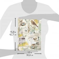 A3 Decoupage Rice Paper Sparrow Hill - A3 Rice Paper Sparrow Hill Ciao Bella Collection