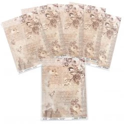 A4 Decoupage Rice Paper Ferrara Mia Bella - A4 Rice Paper Broccato Estense Ciao Bella Collection 8 A4 Decoupage Rice Paper Ferrara Mia Bella - A4 Rice Paper Broccato Estense Ciao Bella Collection