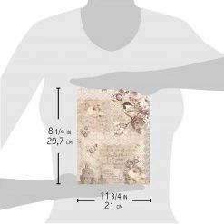 A4 Decoupage Rice Paper Ferrara Mia Bella - A4 Rice Paper Broccato Estense Ciao Bella Collection 9 A4 Decoupage Rice Paper Ferrara Mia Bella - A4 Rice Paper Broccato Estense Ciao Bella Collection