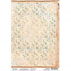 A4 Decoupage Rice Paper Segreto D'amore - A4 Rice Paper Broccato Estense Ciao Bella Collection