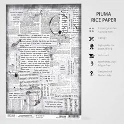 A4 Decoupage Rice Paper Our Love Words - A4 Rice Paper Loving In The Rain Ciao Bella Collection