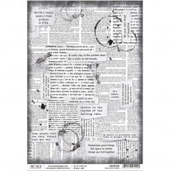 A4 Decoupage Rice Paper Our Love Words - A4 Rice Paper Loving In The Rain Ciao Bella Collection