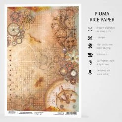 A4 Decoupage Rice Paper La Mente Di Leonardo - A4 Rice Paper Codex Leonardo Ciao Bella Collection