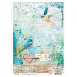 Falling In Love - A4 Rice Paper The Sound Of Spring Ciao Bella Collection