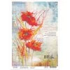 Poppies' Dance - A4 Rice Paper The Sound Of Spring Ciao Bella Collection