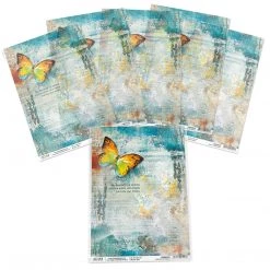 Dancing Butterfly - A4 Rice Paper The Sound Of Spring Ciao Bella Collection A4 Decoupage Rice Paper