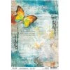 Dancing Butterfly - A4 Rice Paper The Sound Of Spring Ciao Bella Collection A4 Decoupage Rice Paper