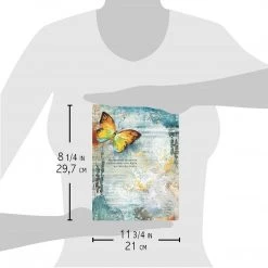 Dancing Butterfly - A4 Rice Paper The Sound Of Spring Ciao Bella Collection A4 Decoupage Rice Paper