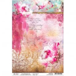 A4 Decoupage Rice Paper Spring Melodies - A4 Rice Paper The Sound Of Spring Ciao Bella Collection