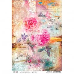 Spring Calling - A4 Rice Paper The Sound Of Spring Ciao Bella Collection A4 Decoupage Rice Paper