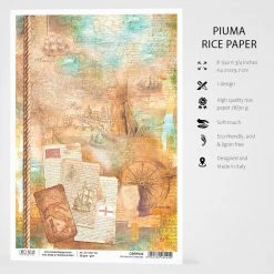 Repubbiche Marinare - A4 Rice Paper Repubbliche Marinare Ciao Bella Collection A4 Decoupage Rice Paper