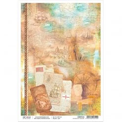 Repubbiche Marinare - A4 Rice Paper Repubbliche Marinare Ciao Bella Collection A4 Decoupage Rice Paper
